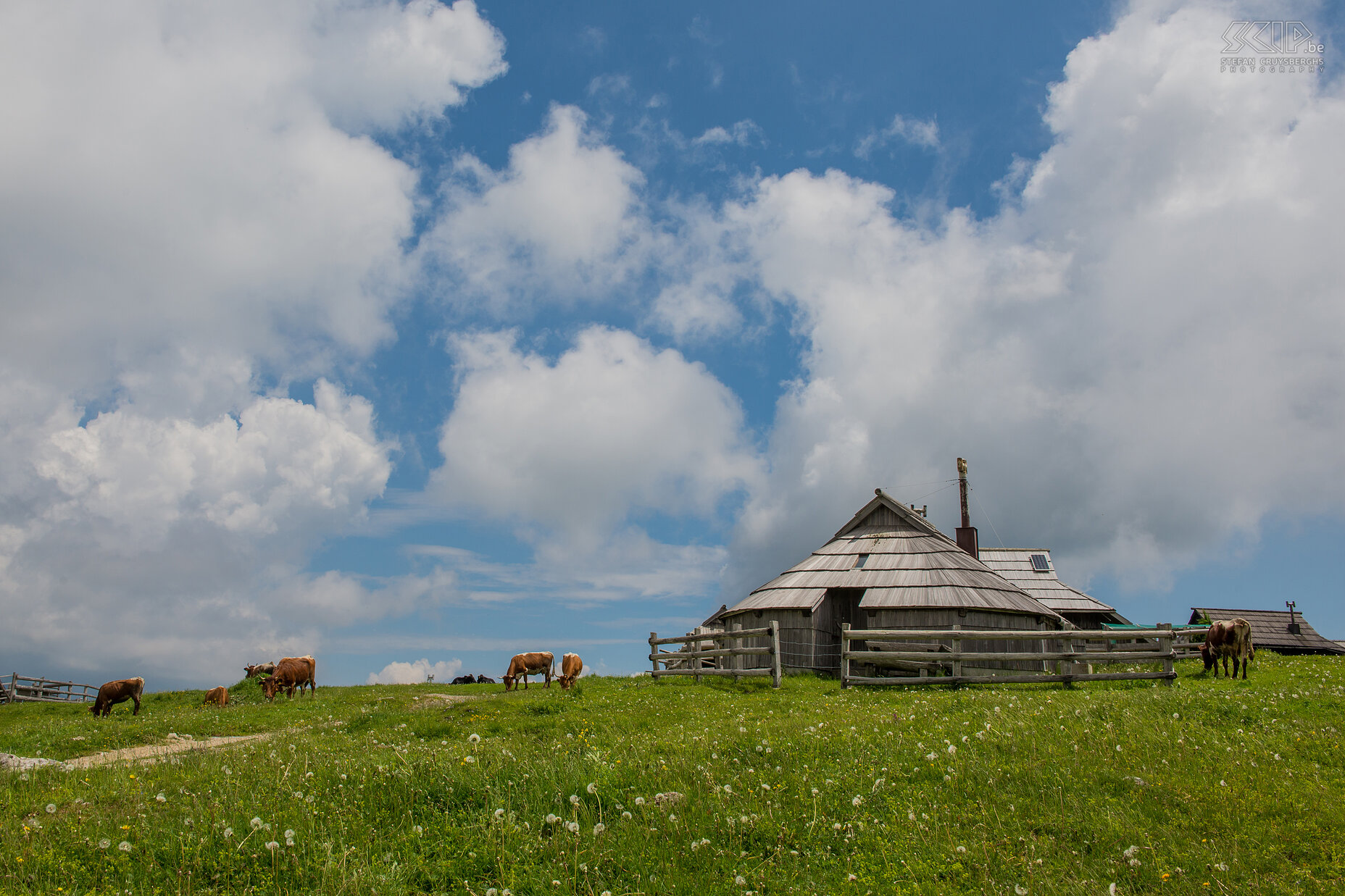 Velika Planina Het plateau van Velika Planina in de Kamnische Alpen Stefan Cruysberghs